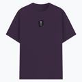 Basic T-Shirt | Unisex Fit XS-2XL | 180 GSM Poly-Cotton Blend | Soft Finish, Durable | Adults | Personalized | Typography | Thinking | Creativity | Everyday | Clever | Thinks Outside The Box - front - Purple melange - mockup 1