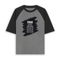 Unisex Oversized Raglan T-Shirt | Relaxed Fit | 180 GSM Bio-Washed Cotton | Two-Tone Design | Soft Comfort | Personalized | Typography | Thinking | Creativity | Everyday | Clever | Thinks Outside The Box