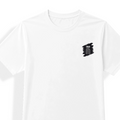 Unisex Jersey T-Shirt | Adults | Polyester Honeycomb Mesh | Breathable, Quick-Dry | Unisex Fit | Personalized | Typography | Thinking | Creativity | Everyday | Clever | Thinks Outside The Box - left pocket - mockup 3