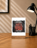 Acrylic Photo Frame with Stand | 5x7 Inch | Acrylic & Wood | UV Printed Tabletop Display | Universal | Personalized | Typography | Sarcasm | Humor | Everyday | Sarcastic | Ignored You Just Fine - front - mockup 1