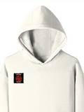 Pullover Hoodie | Unisex Regular Fit | Cotton Blend Tri-Layer | All-Season Comfort, Ribbed Cuffs | Adults | Personalized | Typography | Sarcasm | Humor | Everyday | Sarcastic | Ignored You Just Fine - right pocket - Off White - mockup 4