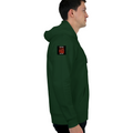 Oversized Hoodie | Relaxed Fit Unisex | 400 GSM Cotton Blend | Pre-Shrunk Warmth & Comfort | Adults | Personalized | Typography | Sarcasm | Humor | Everyday | Sarcastic | Ignored You Just Fine - right sleeve - Bottle Green - mockup 6