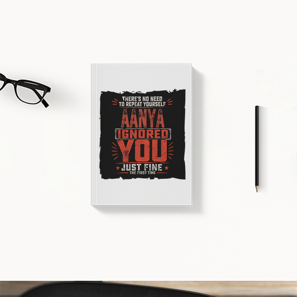 Daily Planner | 3-Month Undated | Soft-Bound | 204 Pages, Dotted Notes | Unisex Adult | Personalized | Typography | Sarcasm | Humor | Everyday | Sarcastic | Ignored You Just Fine