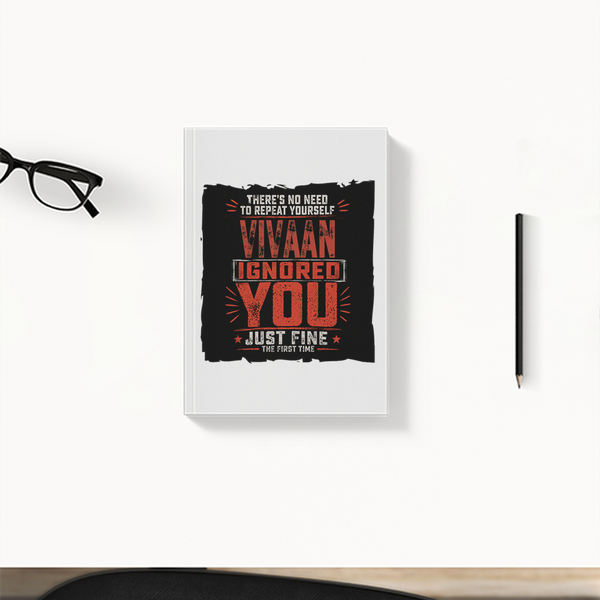Daily Planner | 3-Month Undated | Soft-Bound | 204 Pages, Dotted Notes | Unisex Adult | Personalized | Typography | Sarcasm | Humor | Everyday | Sarcastic | Ignored You Just Fine
