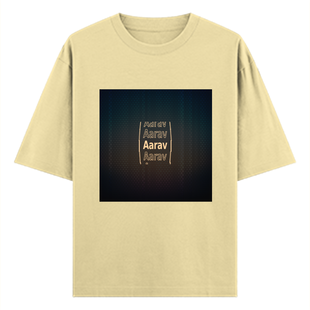 Personalized Modern T-Shirt with Custom Name