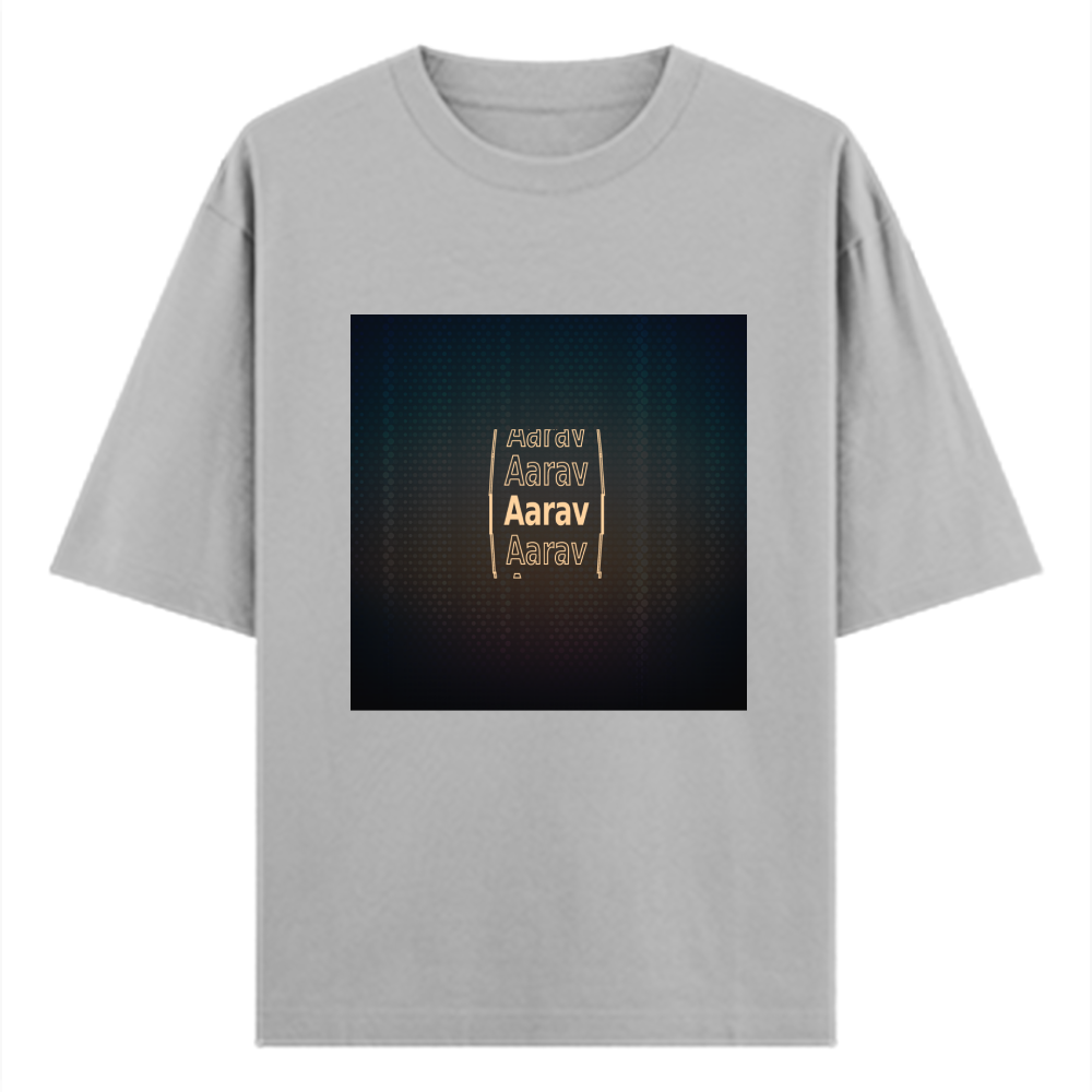 Personalized Modern T-Shirt with Custom Name