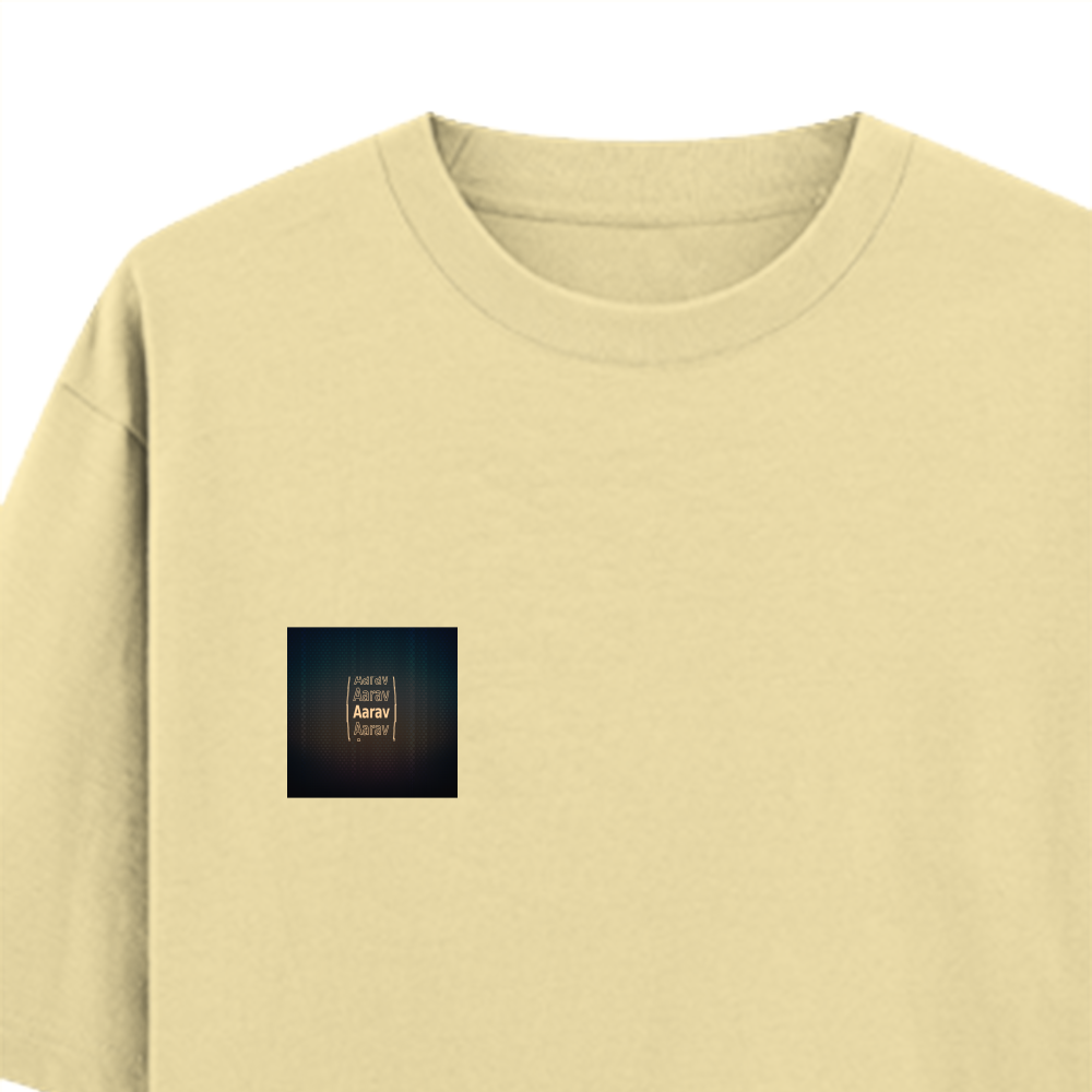 Personalized Modern T-Shirt with Custom Name