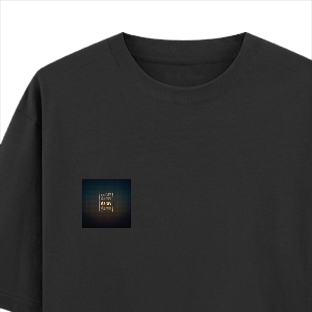 Personalized Modern T-Shirt with Custom Name