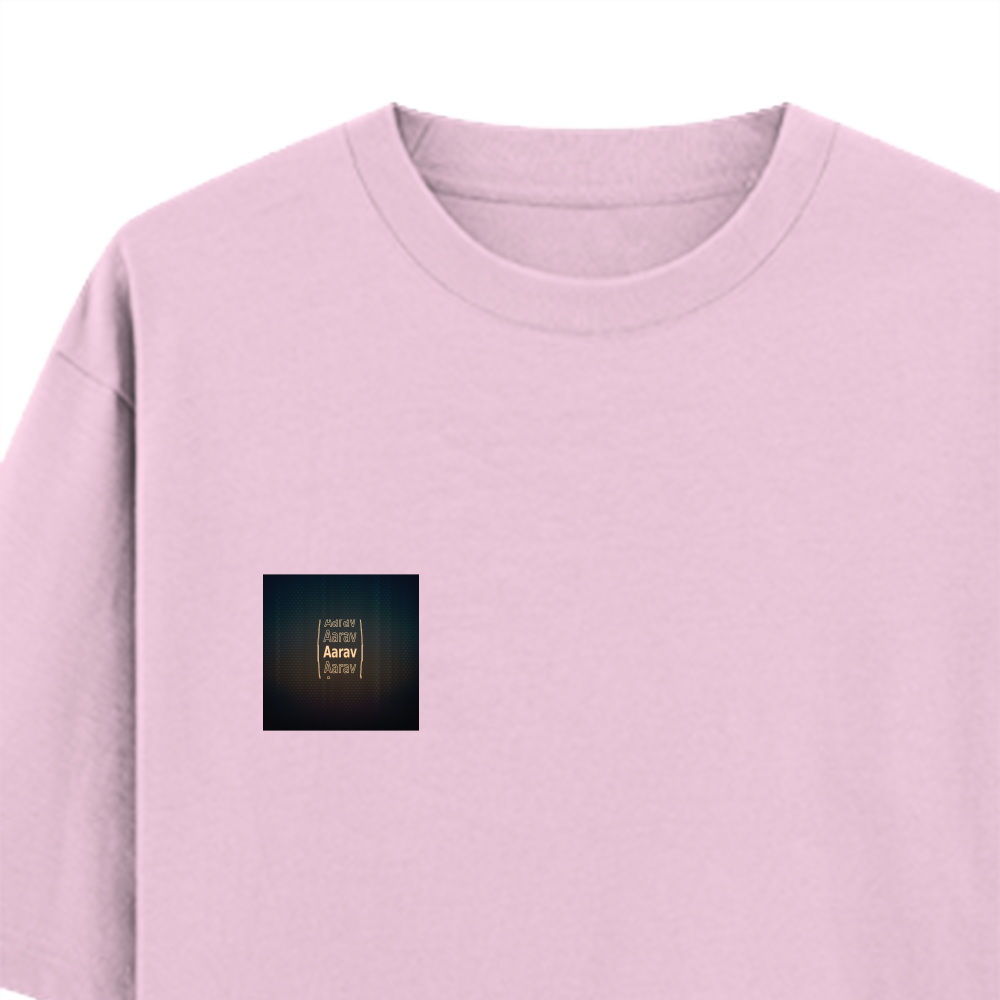 Personalized Modern T-Shirt with Custom Name