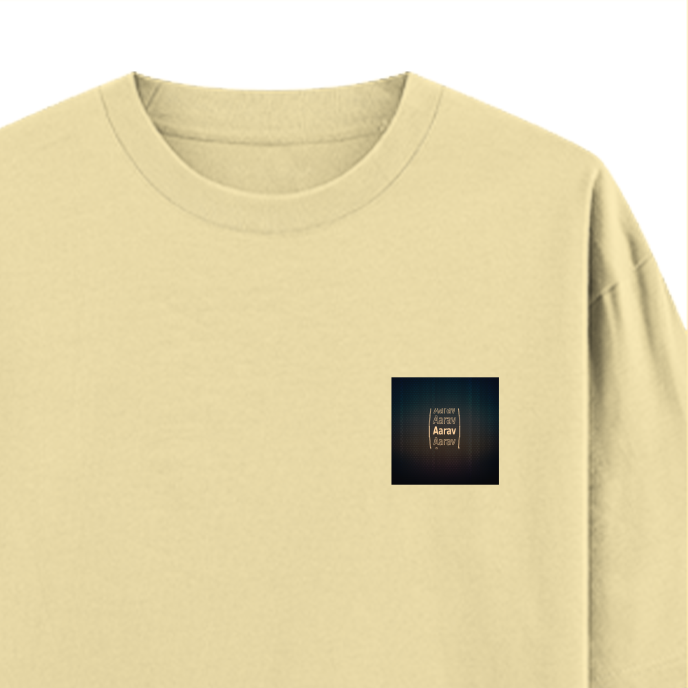 Personalized Modern T-Shirt with Custom Name
