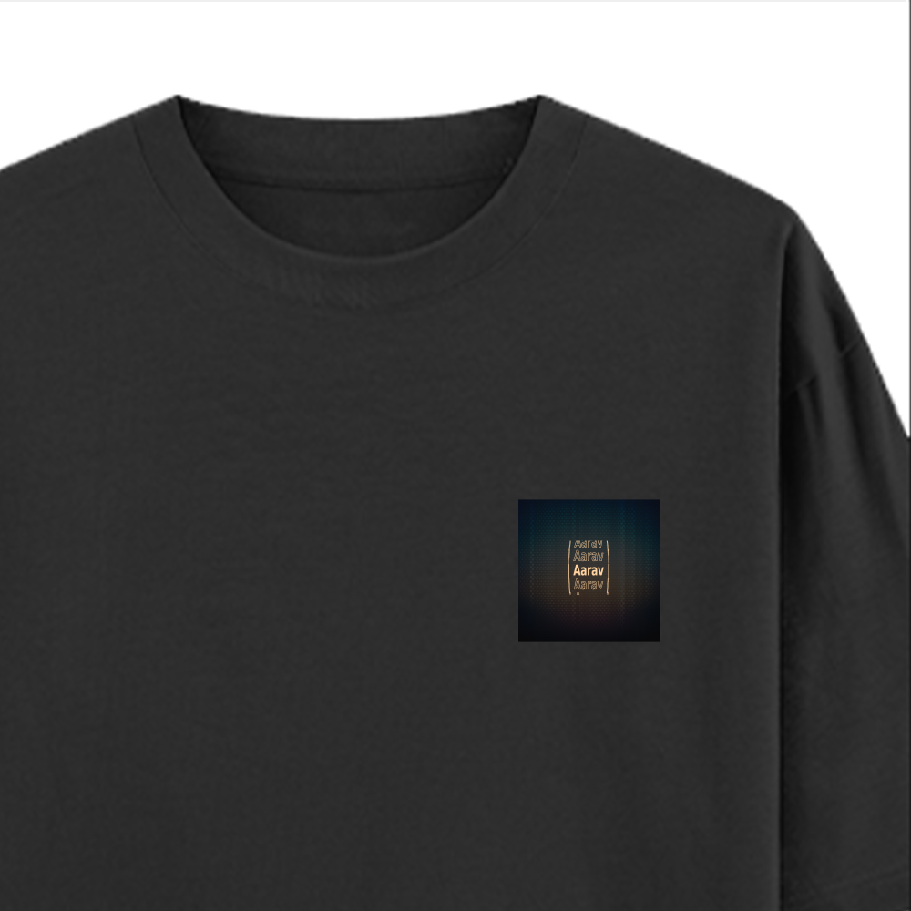 Personalized Modern T-Shirt with Custom Name