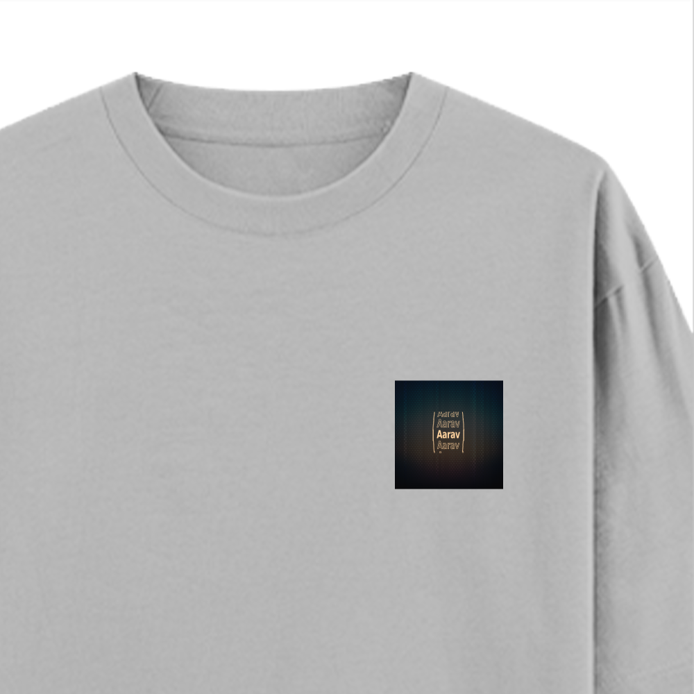 Personalized Modern T-Shirt with Custom Name