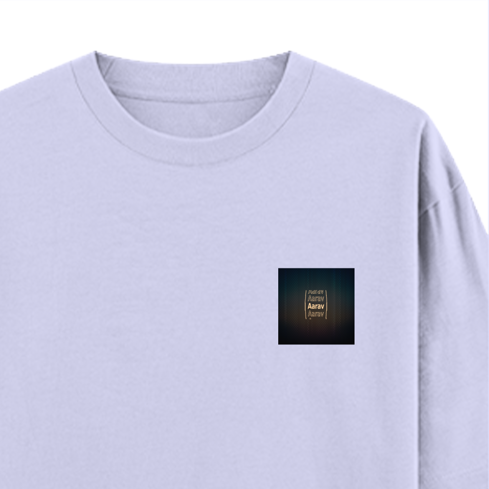 Personalized Modern T-Shirt with Custom Name