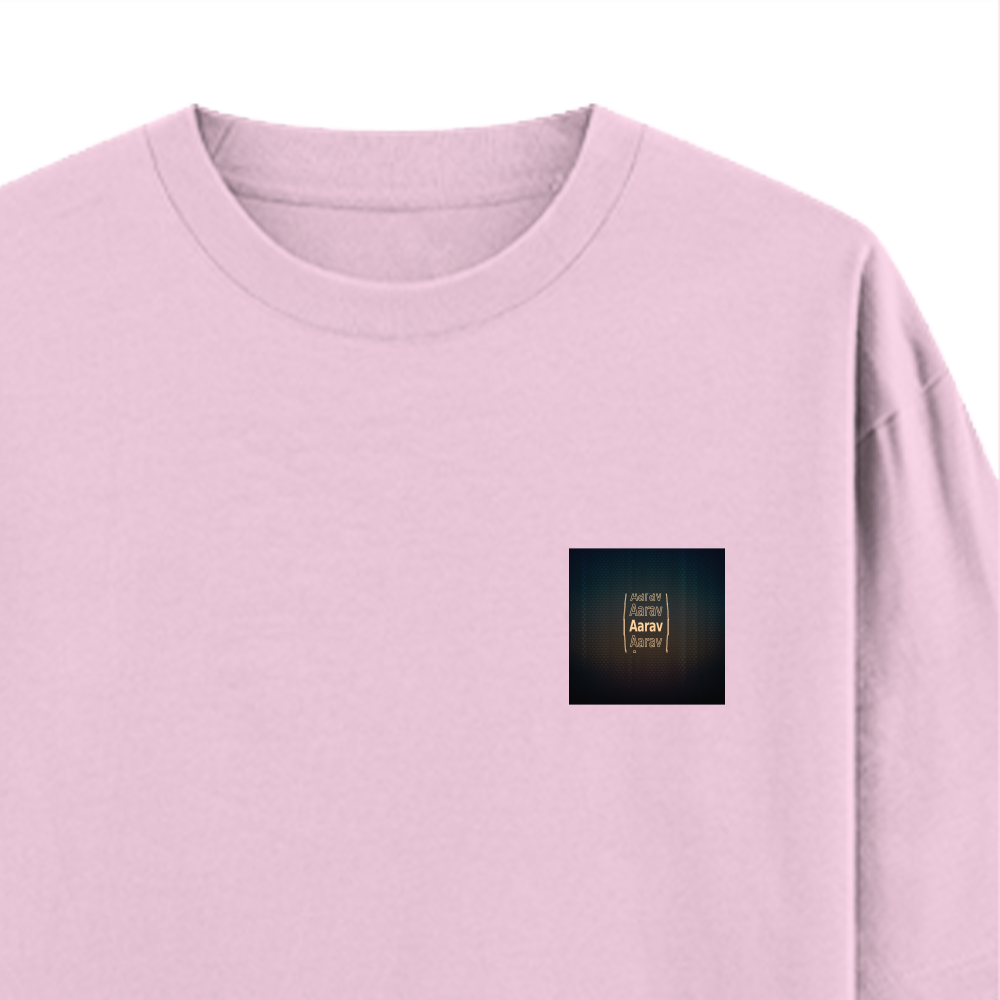 Personalized Modern T-Shirt with Custom Name