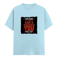 Male Classic Crew T-Shirt | Men's Regular Fit | 180 GSM Bio-Washed Cotton | Pre-Shrunk, Double-Stitched | Personalized | Typography | Sarcasm | Humor | Everyday | Sarcastic | Ignored You Just Fine - front - Baby Blue - mockup 1