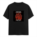 Male Classic Crew T-Shirt | Men's Regular Fit | 180 GSM Bio-Washed Cotton | Pre-Shrunk, Double-Stitched | Personalized | Typography | Sarcasm | Humor | Everyday | Sarcastic | Ignored You Just Fine - front - Black - mockup 1