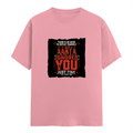 Male Classic Crew T-Shirt | Men's Regular Fit | 180 GSM Bio-Washed Cotton | Pre-Shrunk, Double-Stitched | Personalized | Typography | Sarcasm | Humor | Everyday | Sarcastic | Ignored You Just Fine - front - Flamingo - mockup 1