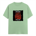 Male Classic Crew T-Shirt | Men's Regular Fit | 180 GSM Bio-Washed Cotton | Pre-Shrunk, Double-Stitched | Personalized | Typography | Sarcasm | Humor | Everyday | Sarcastic | Ignored You Just Fine - front - Jade - mockup 1