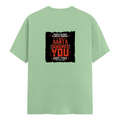 Male Classic Crew T-Shirt | Men's Regular Fit | 180 GSM Bio-Washed Cotton | Pre-Shrunk, Double-Stitched | Personalized | Typography | Sarcasm | Humor | Everyday | Sarcastic | Ignored You Just Fine - back - Jade - mockup 2