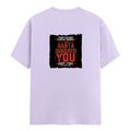 Male Classic Crew T-Shirt | Men's Regular Fit | 180 GSM Bio-Washed Cotton | Pre-Shrunk, Double-Stitched | Personalized | Typography | Sarcasm | Humor | Everyday | Sarcastic | Ignored You Just Fine - back - Lavender - mockup 2