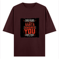 Oversized Classic T-Shirt | Unisex Relaxed Fit | 100% Super-Combed Cotton | Pre-Shrunk, Double-Stitched | Adults | Personalized | Typography | Sarcasm | Humor | Everyday | Sarcastic | Ignored You Just Fine - front - Maroon - mockup 1