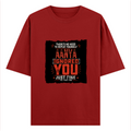 Oversized Classic T-Shirt | Unisex Relaxed Fit | 100% Super-Combed Cotton | Pre-Shrunk, Double-Stitched | Adults | Personalized | Typography | Sarcasm | Humor | Everyday | Sarcastic | Ignored You Just Fine - front - Red - mockup 1