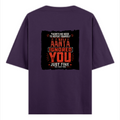 Oversized Classic T-Shirt | Unisex Relaxed Fit | 100% Super-Combed Cotton | Pre-Shrunk, Double-Stitched | Adults | Personalized | Typography | Sarcasm | Humor | Everyday | Sarcastic | Ignored You Just Fine - back - Purple - mockup 2