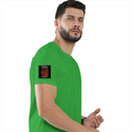 Female Classic Crew T-Shirt | Regular Fit | 180 GSM Bio-Washed Cotton Blend | Pre-Shrunk, Double-Stitched | Women | Personalized | Typography | Sarcasm | Humor | Everyday | Sarcastic | Ignored You Just Fine - right sleeve - Flag Green - mockup 6