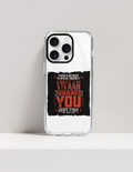 iPhone Glass Case | For Various iPhone Models | Tempered Glass & TPU | Hybrid Protection, Wireless Charging | Unisex | Personalized | Typography | Sarcasm | Humor | Everyday | Sarcastic | Ignored You Just Fine - front_16 Pro Max - 16 Pro Max - mockup 7