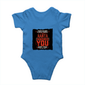 Baby Romper | 0-12 Months | 180 GSM Bio-Washed Cotton | Double-Stitched, Pre-Shrunk | Unisex | Personalized | Typography | Sarcasm | Humor | Everyday | Sarcastic | Ignored You Just Fine - back - Orchid Blue - mockup 2