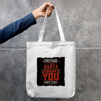 Tote Bag Zipper | Unisex | 100% Cotton Canvas | Zipper Closure, Long Handles | Everyday Use | Personalized | Typography | Sarcasm | Humor | Everyday | Sarcastic | Ignored You Just Fine