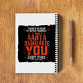 A5 Notepad | 120 Pages, Ruled/Unruled | 70 GSM Natural Shade Paper, 300 GSM Cover | Wire Bound | Everyday Use | Personalized | Typography | Sarcasm | Humor | Everyday | Sarcastic | Ignored You Just Fine - back - White - mockup 2