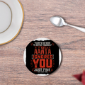 Coasters | 3mm MDF Board | Super Glossy Finish, Durable | Unisex | Personalized | Typography | Sarcasm | Humor | Everyday | Sarcastic | Ignored You Just Fine - front - White - mockup 1