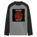 Male Raglan T-Shirt | Men's Regular Fit | 180 GSM Bio-Washed Fabric | Double Stitched, Ribbed Neck | Personalized | Typography | Sarcasm | Humor | Everyday | Sarcastic | Ignored You Just Fine - front - mockup 1