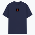Basic T-Shirt | Unisex Fit XS-2XL | 180 GSM Poly-Cotton Blend | Soft Finish, Durable | Adults | Personalized | Typography | Sarcasm | Humor | Everyday | Sarcastic | Ignored You Just Fine - front - Navy Blue - mockup 1