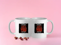 Color Coffee Mug | 11 oz | Premium Ceramic | Vibrant Inner & Handle | Unisex | Personalized | Typography | Sarcasm | Humor | Everyday | Sarcastic | Ignored You Just Fine