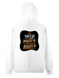 Pullover Hoodie | Unisex Regular Fit | Cotton Blend Tri-Layer | All-Season Comfort, Ribbed Cuffs | Adults | Personalized | Typography | Self-reliance | Individualism | Everyday | Confident | Aag Lage Basti Mein - back - White - mockup 2