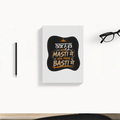 Daily Planner | 3-Month Undated | Soft-Bound | 204 Pages, Dotted Notes | Unisex Adult | Personalized | Typography | Self-reliance | Individualism | Everyday | Confident | Aag Lage Basti Mein - back - White - mockup 2