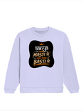 Oversized Sweatshirt | Relaxed Fit Unisex | 90% Cotton 10% Polyester 400 GSM | Pre-Shrunk Drop Shoulder | Unisex | Personalized | Typography | Self-reliance | Individualism | Everyday | Confident | Aag Lage Basti Mein - front - Lavender - mockup 1