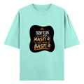 Oversized Classic T-Shirt | Unisex Relaxed Fit | 100% Super-Combed Cotton | Pre-Shrunk, Double-Stitched | Adults | Personalized | Typography | Self-reliance | Individualism | Everyday | Confident | Aag Lage Basti Mein - front - Mint - mockup 1