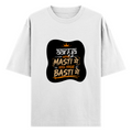 Oversized Classic T-Shirt | Unisex Relaxed Fit | 100% Super-Combed Cotton | Pre-Shrunk, Double-Stitched | Adults | Personalized | Typography | Self-reliance | Individualism | Everyday | Confident | Aag Lage Basti Mein - front - White - mockup 1