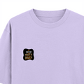 Oversized Classic T-Shirt | Unisex Relaxed Fit | 100% Super-Combed Cotton | Pre-Shrunk, Double-Stitched | Adults | Personalized | Typography | Self-reliance | Individualism | Everyday | Confident | Aag Lage Basti Mein - left pocket - Lavender - mockup 3