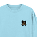 Oversized Classic T-Shirt | Unisex Relaxed Fit | 100% Super-Combed Cotton | Pre-Shrunk, Double-Stitched | Adults | Personalized | Typography | Self-reliance | Individualism | Everyday | Confident | Aag Lage Basti Mein - right pocket - Baby Blue - mockup 4
