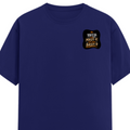 Female Classic Crew T-Shirt | Regular Fit | 180 GSM Bio-Washed Cotton Blend | Pre-Shrunk, Double-Stitched | Women | Personalized | Typography | Self-reliance | Individualism | Everyday | Confident | Aag Lage Basti Mein - left pocket - Royal Blue - mockup 3