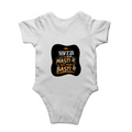 Baby Romper | 0-12 Months | 180 GSM Bio-Washed Cotton | Double-Stitched, Pre-Shrunk | Unisex | Personalized | Typography | Self-reliance | Individualism | Everyday | Confident | Aag Lage Basti Mein - back - White - mockup 2