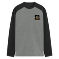 Male Raglan T-Shirt | Men's Regular Fit | 180 GSM Bio-Washed Fabric | Double Stitched, Ribbed Neck | Personalized | Typography | Self-reliance | Individualism | Everyday | Confident | Aag Lage Basti Mein - right pocket - mockup 4