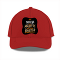 Sports Cap | Adjustable Fit Unisex | Breathable Fabric | Perforated Lightweight | Adult | Personalized | Typography | Self-reliance | Individualism | Everyday | Confident | Aag Lage Basti Mein - front - Red - mockup 1
