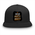 Classic Snapback Cap | Adjustable Fit, One Size | Heavy Cotton | Structured, Flat Brim | Unisex Adult | Personalized | Typography | Self-reliance | Individualism | Everyday | Confident | Aag Lage Basti Mein - front - Black - mockup 1