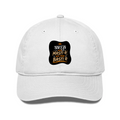 Classic Baseball Cap | Universal Fit | Drill Cotton | Sun Protection, Breathable | Unisex Adult | Personalized | Typography | Self-reliance | Individualism | Everyday | Confident | Aag Lage Basti Mein - front - White - mockup 1