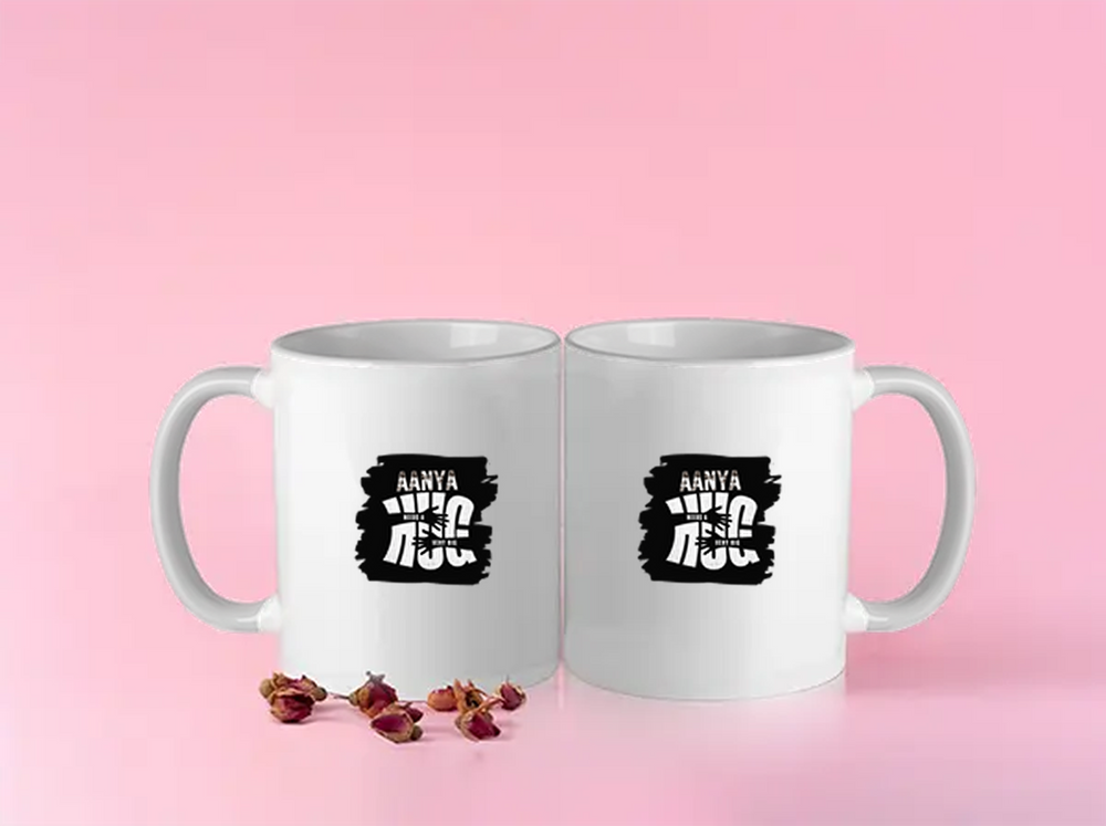 Color Coffee Mug | 11 oz | Premium Ceramic | Vibrant Inner & Handle | Unisex | Personalized | Typography | Comfort | Hugs | Everyday | Comforting | Needs A Big Hug - front - White - mockup 1